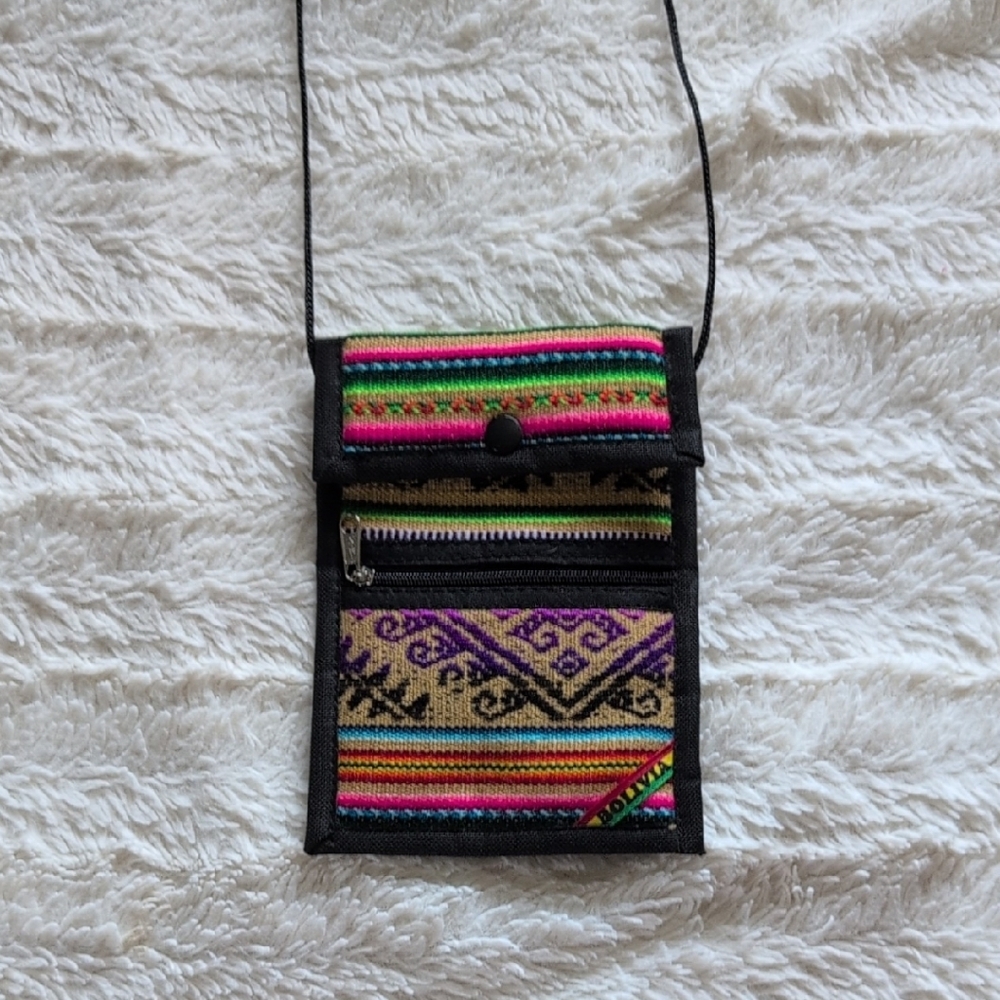 Multicolor Patterned Crossbody Bag